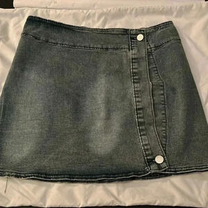 Pressed Woman Blue Jean Skirt Size Small